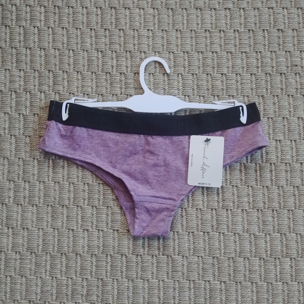 New Super Soft & Sexy Heather Purple Boyshort Sz S